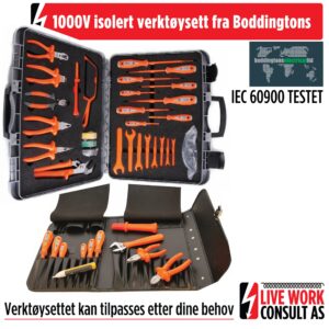 Boddingtons Electrical 1000V isolert verktøy / verktøysett