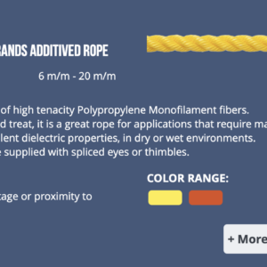 FOLCH - Dielectric 3 strands additived rope